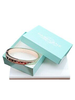 Park Lane Roulette Rose Gold Crystal Bangle Bracelet with Box - Elegant & Stylis